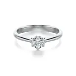 Pierścionek z białego złota z diamentem AJPZ_007